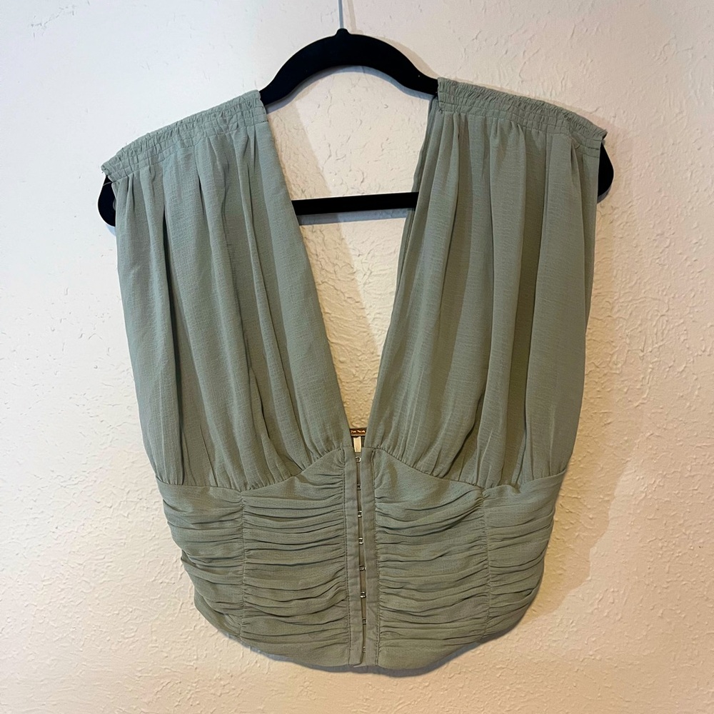 Free People Seagram green  top